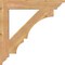 Ekena Millwork Balboa Traditional Smooth Bracket, Western Red Cedar, 3 1/2"W x 26"D x 26"H BKT04X26X26BOA01SWR - alternate 4